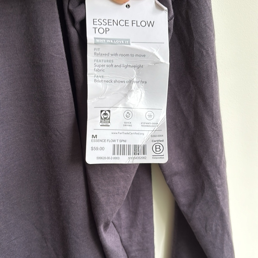 ATHLETA Essence Flow Top Long Sleeve M - Picture 6 of 9